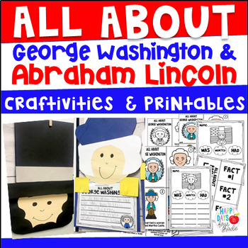 Preview of Presidents Day Craft and Activities (Kindergarten, 1st, 2nd Grade)