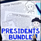 Presidents Day Activities - Informational Text Biographies