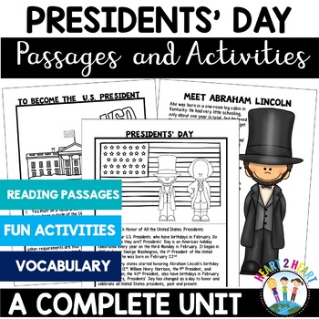 Preview of Presidents Day Activities & Flip Book + Meet Abraham Lincoln & George Washington
