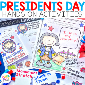 Preview of Presidents Day Activities for George Washington & Abraham Lincoln