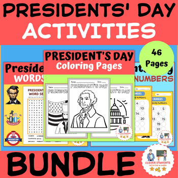 Preview of Presidents Day Activities - George Washington & Abraham Lincoln - BUNDLE