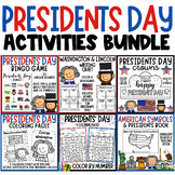 Presidents Day Activities Pack! Writing, Crafts, Hats, Ame