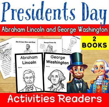Preview of Presidents Day Activities Readers, Abraham Lincoln & George Washington | Writing