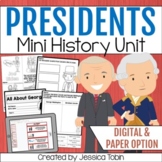 Presidents Day Activities Worksheets and Reading - Washing