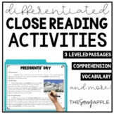 Presidents Day Activities Writing Craft Reading Comprehension