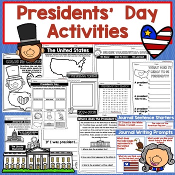 Preview of Presidents' Day Activities and Printables: If I was President - NO PREP K-3rd