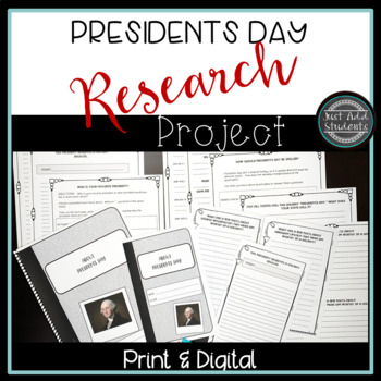 Preview of Presidents Day Activities and Research Print and Virtual