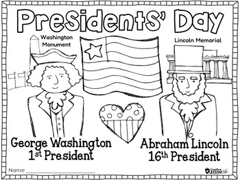 Presidents' Day Activities and Worksheets | Lincoln and Washington ...