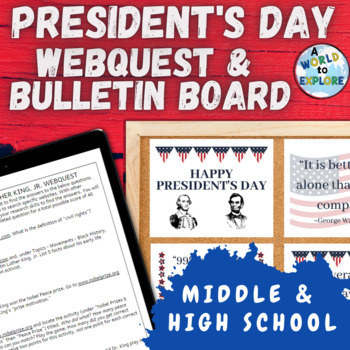 Preview of President's Day Activity BUNDLE and Bulletin Board Set