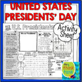 Presidents' Day Activity Sheet