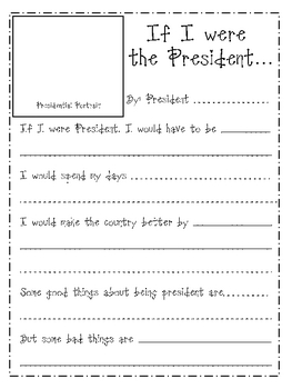 President's Day Activity, President Printable, February by Beth Van Der