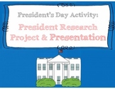 President's Day Activity: President Research Assignment an
