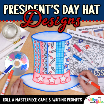 Preview of Presidents Day Activity: Uncle Sam Hat Game, Art Sub Plan, & Writing Prompts