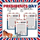 Presidential Pets Word Search Puzzles | Presidents Day Activities