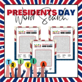 Presidential Trivia Word Search Puzzles | Presidents Day A
