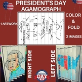 Presidents Day Agamograph Printable Paper Craft , 1st US P