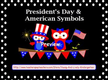 Preview of President's Day & American Symbols for Promethean Board