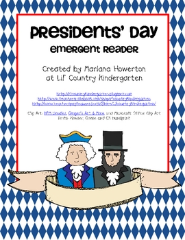 Preview of Presidents' Day: An Emergent Reader About Washington and Lincoln