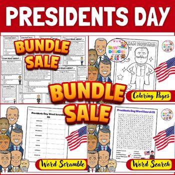 Preview of Presidents Day BIG BUNDLE Activities / Printable Worksheets