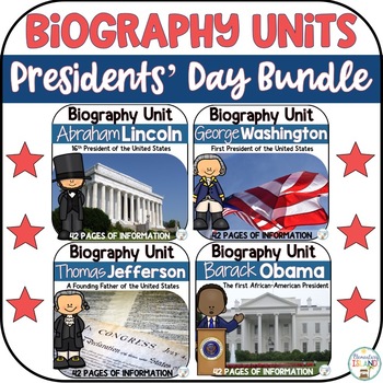 Preview of President's Day Biography Bundle