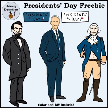 Preview of Presidents' Day Clip Art FREEBIE