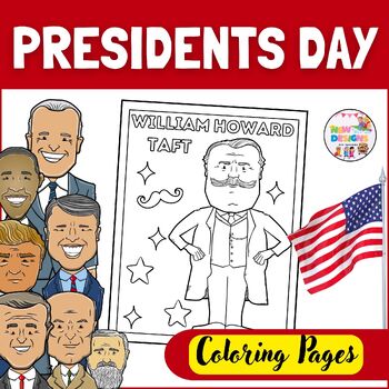 Preview of Presidents Day Coloring Pages / Activity / Printable Worksheets For Kids