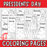 Presidents' Day  Coloring Pages - February Coloring Sheets