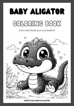 Preview of Presidents Day Coloring Pages, United States, BABY ALLIGATOR COLORING BOOK
