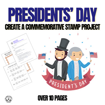 Preview of Presidents Day Commemorative Stamp Project: Grades 4-12