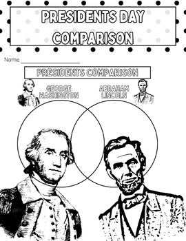 Preview of Presidents Day Compare and Contrast