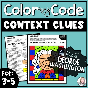 Preview of Presidents' Day Context Clues Color by Number Activity