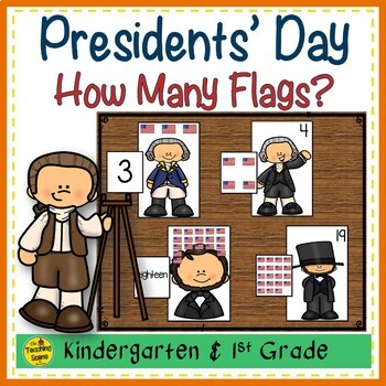 Preview of Presidents' Day Counting Games: How Many Flags?