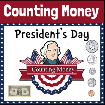 Preview of President's Day | Count Money | BOOM CARDS Distance Learning