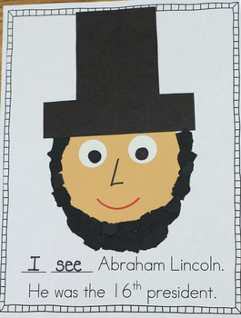 Presidents' Day Craft Book by Mrs. Ricca's Kindergarten | TpT