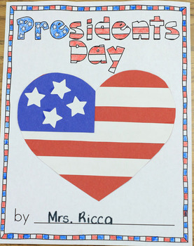 Preview of Presidents' Day Craft Book
