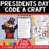 Presidents Day Craft & Coding Activity: Poem, Writing Prom