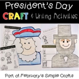 Presidents Day Craft & Writing Activities George Washingto