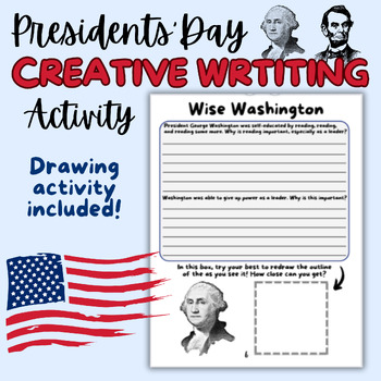 Preview of Presidents' Day Creative Writing Activity -"Wise Washington"