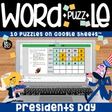 Presidents Day Critical Thinking Activities 10 Wordle Word