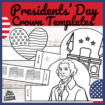 Preview of Presidents Day Activity - Washington & Lincoln Art & Craft Crown Templates