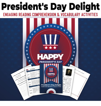 Preview of Presidents' Day Delight: Engaging Reading Comprehension and Vocabulary Activitie