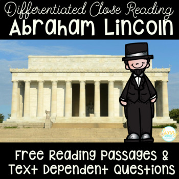 Presidents' Day Freebie | Differentiated Biography of Abraham Lincoln