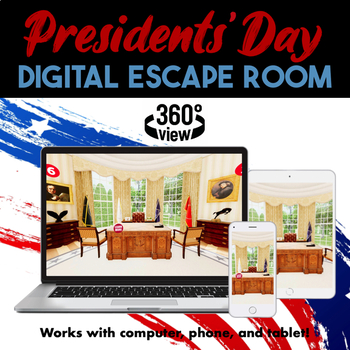 Preview of Presidents' Day Digital Escape Room