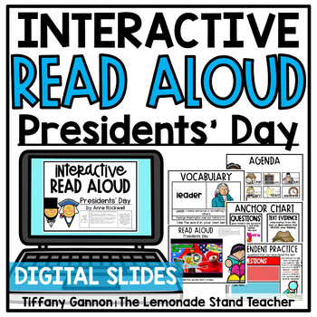 Preview of Presidents Day Digital Read Aloud Google Slides TM Distance Learning