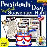 Presidents' Day Digital Scavenger Hunt: Google Slides & Go