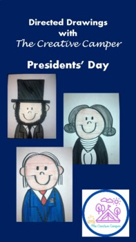 Preview of Directed Drawing FREEBIE - Presidents' Day
