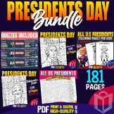Presidents Day Discovery Bundle: Learn, Craft, Coloring, S