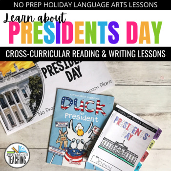 Preview of Presidents Day Activities: Paired Reading Practice & Writing Lesson Plans