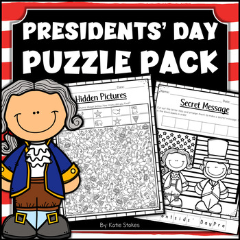 Preview of Presidents' Day Early Finisher Activities - Crack the Code | Word Search | Maze