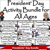 Presidents’ Day Educational Bundle: Engaging Lessons for A